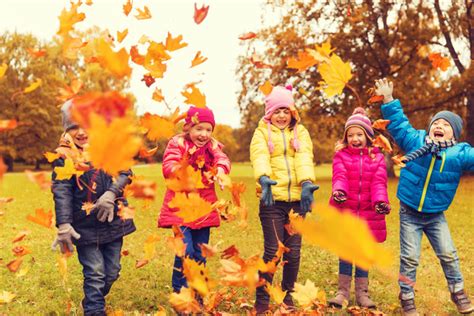 Hd Picture Happy Children Playing Autumn Leaves 03 Free Download