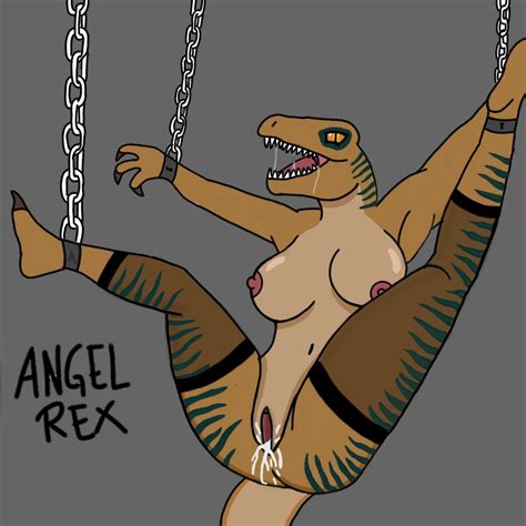 Rule 34 1girl 1girls 3 Fingers After Sex Amber Eyes Angel Rex Anthro Bondage Breasts Chained