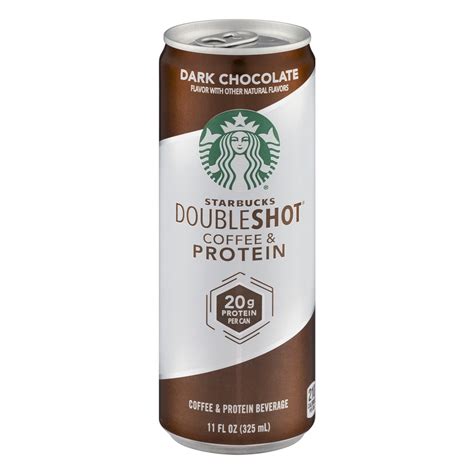 Starbucks Doubleshot Coffee And Protein Beverage Dark Chocolate 110 Fl