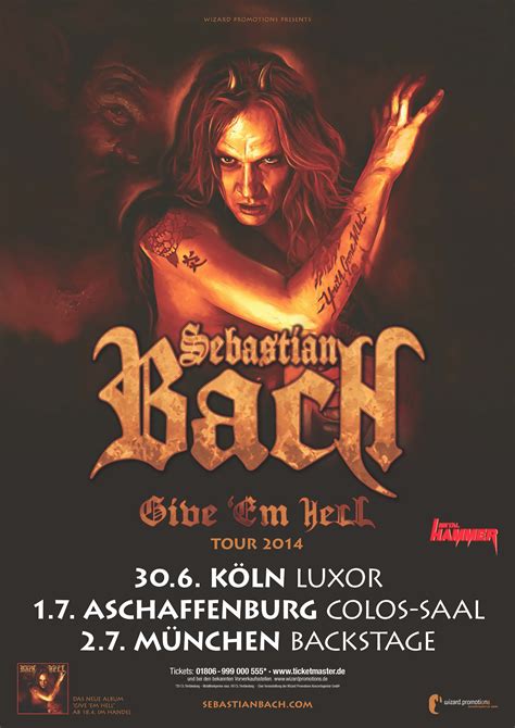Sebastian Bach Tour Of Hell 2014 Wizard Promotions