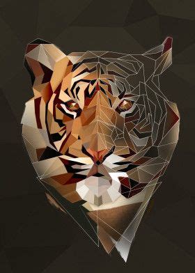 Wild Tiger Poster Picture Metal Print Paint By Tomasz D Bek