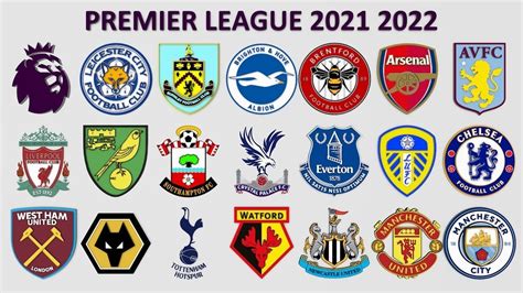 Premier League 2021 2022 Logos 3d Model Cgtrader