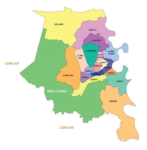 Bản đồ Thành Phố Hồ Chí Minh Mới Nhất 2024