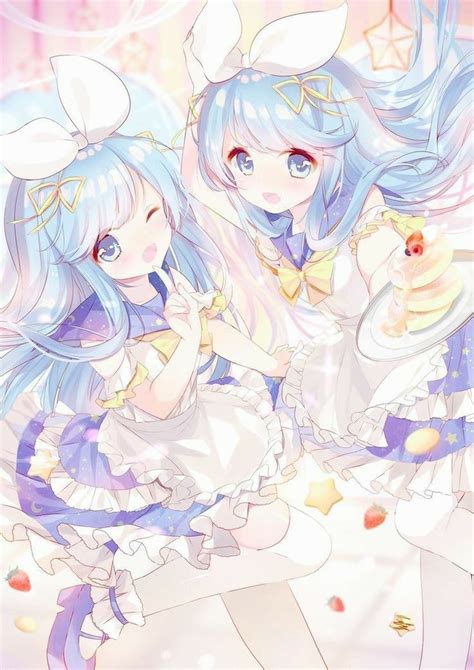 Kawaii Twins Anime Best Friends Anime Sisters Friend Anime