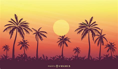 Tropical Background Design Vector Download