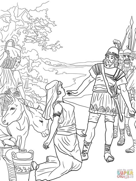 David and abigail coloring page from king david category. David and Abigail | Super Coloring | Библейские истории ...
