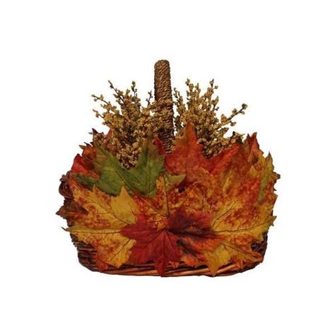 Autumn Harvest Basket Liked On Polyvore Featuring Home And Home Decor