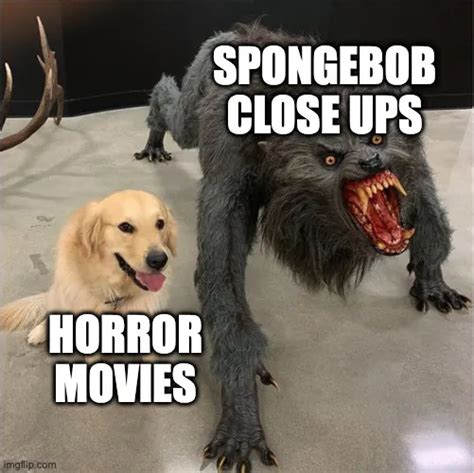 Spongebob Close Ups Horror Movies Meme Piñata Farms The Best Meme Generator And Meme Maker
