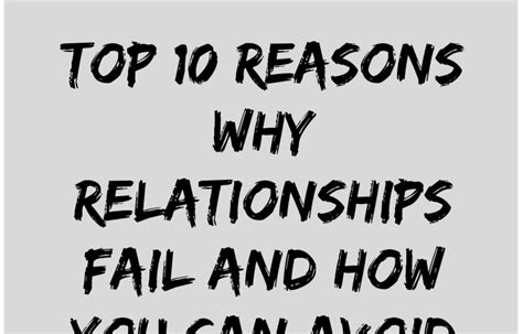Top 10 Reasons Why Relationships Fail And How You Can Avoid Them The Twelve Feed