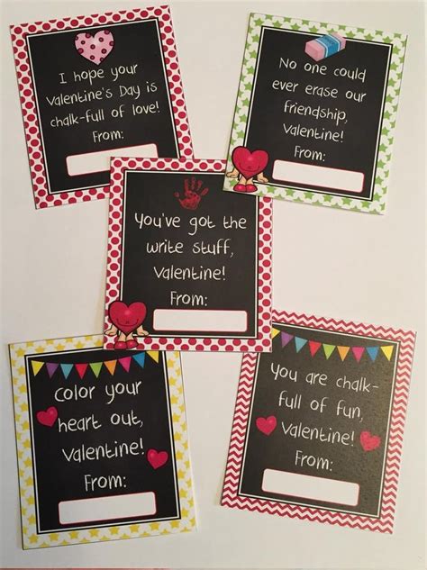 Printable Sidewalk Chalk Kids Class Valentine Gender Neutral Etsy
