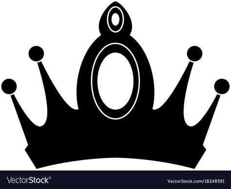 Queen Crown Isolated Icon Royalty Free Vector Image