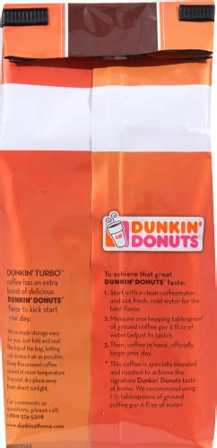 Dunkin Donuts Dunkin Turbo Ground Coffee 11 Oz Foods Co
