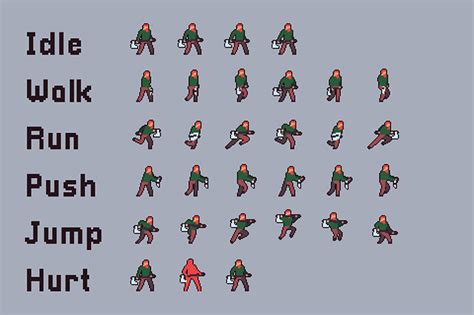 3 Character Sprite Sheets