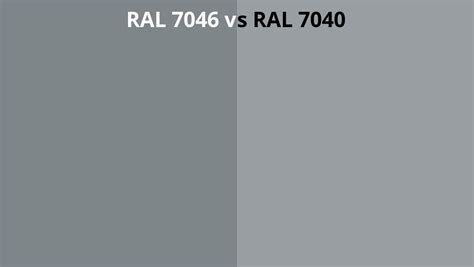 RAL 7046 Vs 7040 RAL Colour Chart UK