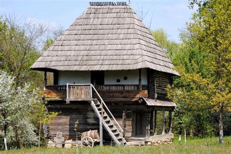 Gorj 1802 Romania Traditional Romanian House Rural Eastern Europe