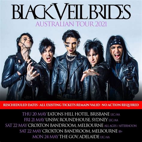 Bandsintown Black Veil Brides Tickets The Gov May 24 2021