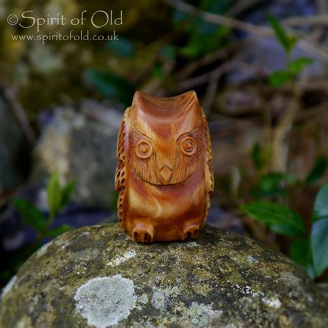 Saxon Yew Owl Amulet Dam554 Spirit Of Old