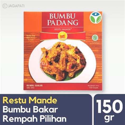 Restu Mande - Bumbu bakar - Bumbu Padang instan - 150gr | Shopee Indonesia