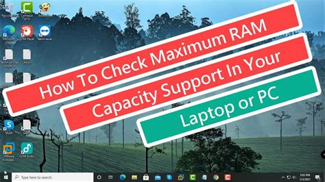 How To Check Maximum Ram Capacity Support In Your Laptop Or Pc Youtube