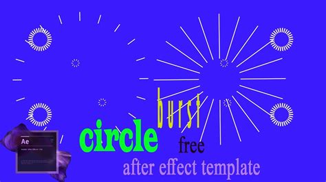 Circle Burst After Effect Template Free Youtube