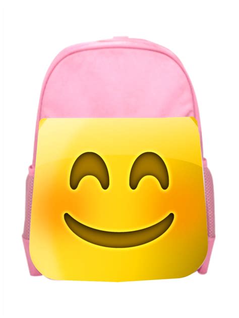 Accessory Avenue Bookbag Emoji Happy Face Girls Kids Pre School