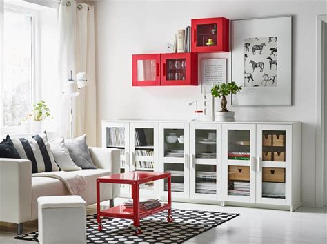 Store And Display With Some Bright Pops Of Colour Ikea Living Room