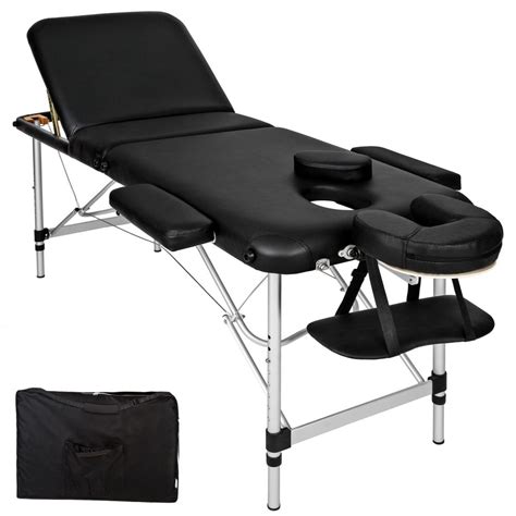 La méthode utilisée par vibrations plus l'engagement du poids jusqu'à 110 kg. Table de massage Pliante 3 Zones Aluminium Portable ...