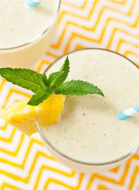 Tropical Mint Smoothies Neighborfood Mint Smoothie Coconut Milk