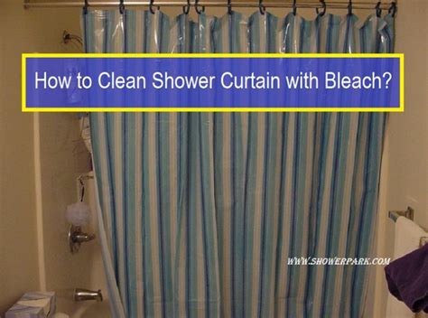 First, clean the tub and remove any debris. How to Clean Shower Curtain with Bleach | Learning 2 ...