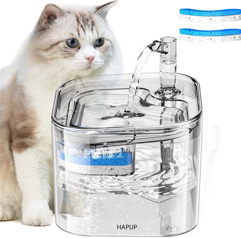Hapup Cat Water Fountain Cat Fountain 74oz22l Square