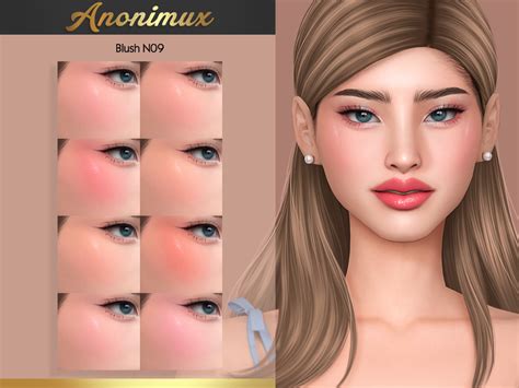 Anonimux Simmers Blush N09 Sims 4 Cc Makeup Sims 4 Cc Skin Makeup Cc