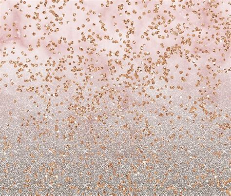 Mixed Rose Gold Glitter Gradients Poster By Peggieprints Redbubble