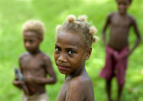 With george sanders, barbara shelley, michael gwynn, laurence naismith. Black people with natural blonde hair - Melanesian ...