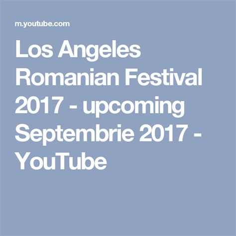 3621 s vermont ave los angeles, ca 90007. Los Angeles Romanian Festival 2017 - upcoming Septembrie ...