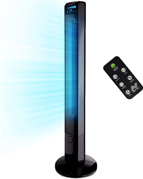 Netta Tower Fan 44 Inch Tall Fan Oscillating With Remote Control Led