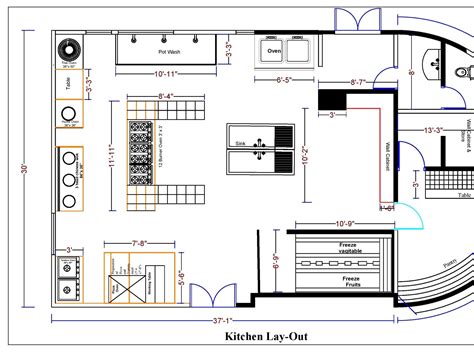 Restaurant Kitchen Floor Plan Pdf