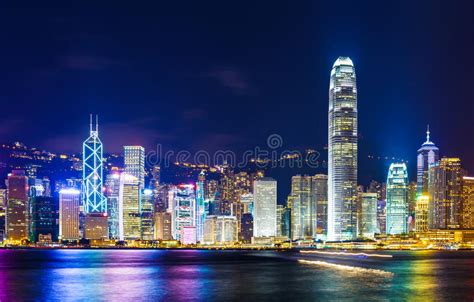 Hong Kong Landmark Stock Photo Image Of Illuminated 33183118