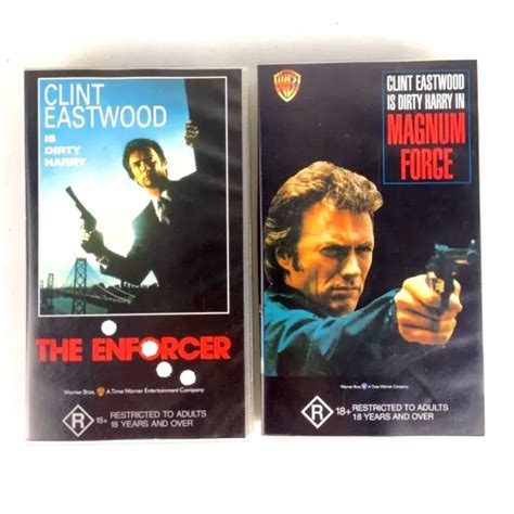 X Clint Eastwood As Dirty Harry Vhs Films The Enforcer Magnum Force