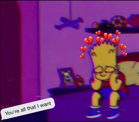 1080x1080 Sad Heart Bart Depressed Bart Simpson Wallpapers