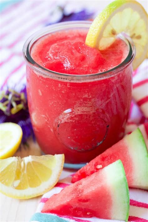 Slushy Blended Watermelon Lemonade Recipes To Nourish