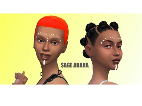 The Sims Resource African Face Paint 1