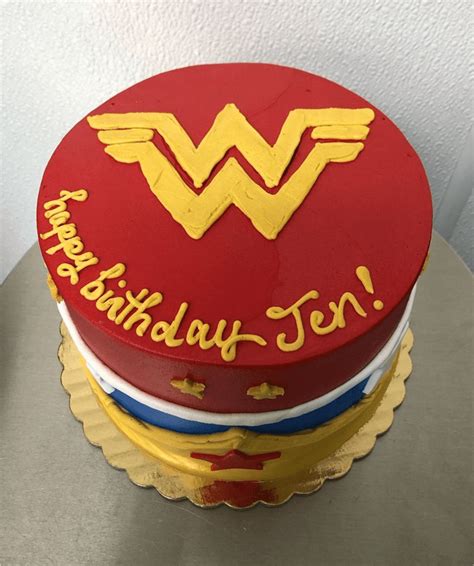 Wonder Woman Birthday Cake Ideas Images Pictures