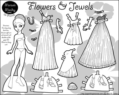 You can turn these free printables into either a paper disney doll diy or you can use them as a paper princess ornaments to used as christmas tree decorations or as party decor. Black and White Printable Paper Doll