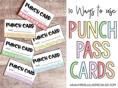 How To Use Classroom Punch Pass Cards