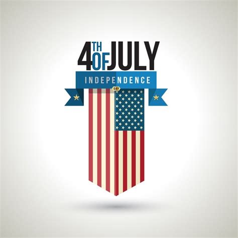 Premium Vector American Independence Day Banner Design