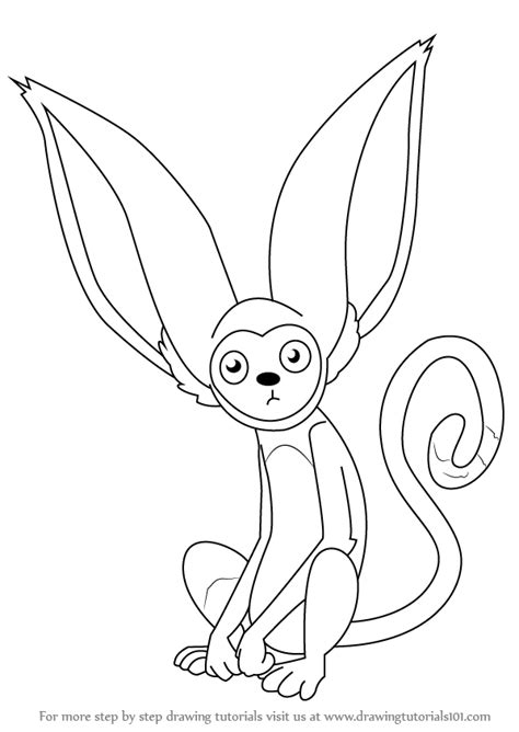 Learn How To Draw Momo From Avatar The Last Airbender Avatar The Last