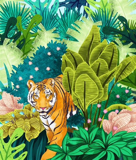 Jungle Tiger Tiger Art Jungle Art Tiger Painting