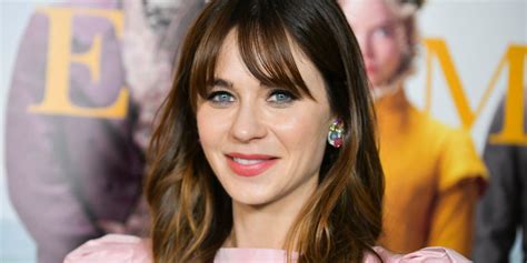 Zooey Deschanel Posted Photo Without Bangs Showing Her Forehead