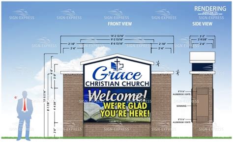 Led Church Sign Monument Designs By Sign Express Sign Express