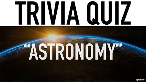 Space Trivia Questions And Answers Astronomy Trivia Quiz Youtube